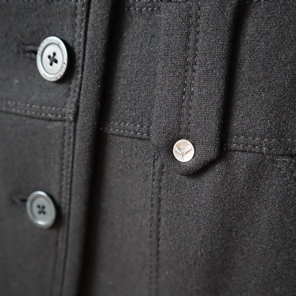 Community Military Style Black Jacket, Size 2 - Picture 6 of 17